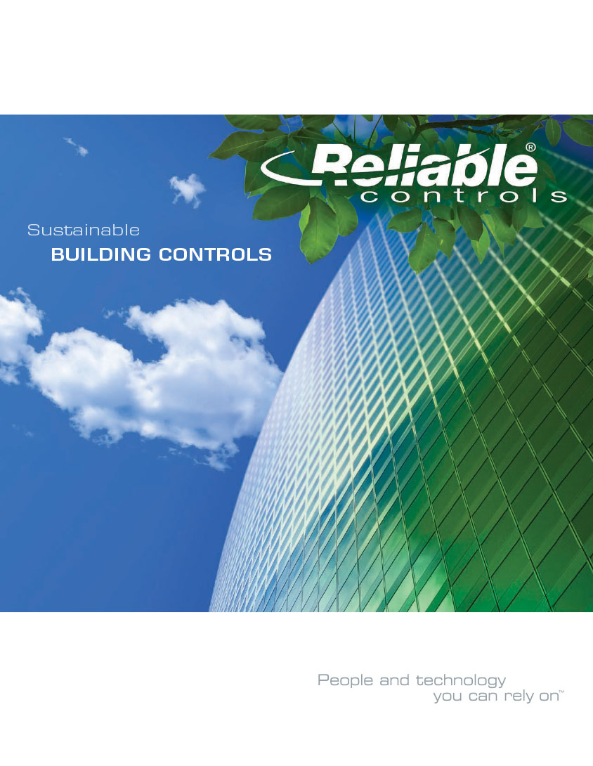 Reliable Controls - Sustainable Building Controls Brochure